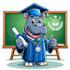 make different hippopotamus mascot logo for your company