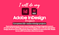 do any graphic design work in adobe indesign