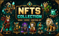 create unique pixel art nft collection for you