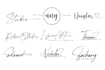design signature, handwritten, scripted logo