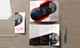 create company and digital trifold brochure design