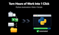 create bot for automation, script in python, python project