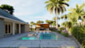 do 3d landscape, garden, pool, and patio design of your house