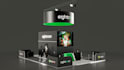 create 3d exhibition booth, stall and kiosk design with realistic rendering