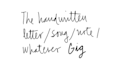 write any given text in a beautiful handwriting