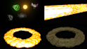 make you a stylized visual effect with controller in blender