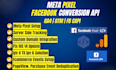 setup meta pixel, facebook conversion API server side tracking
