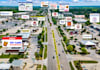 design a commercial real estate aerial map