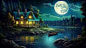 animate relaxing loop landscape background from your images