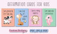 design personalized affirmation cards for kids