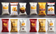 do labels for chips, potato chips, chili, food items packaging designs