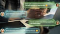 create a modern chat bubble animation