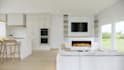 do interior rendering wardrobe, fireplace, closet, cabinet