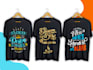 design modern typography t shirt