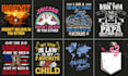 create unique custom merch and eye catchy tshirt graphic design