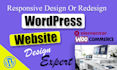 build, rebuild, redesign wordpress website design or wordpress elementor