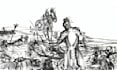 draw characters fighting in dark manga style