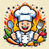 make modern master chef mascot logo design for your restaurant