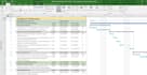 create gantt chart, project plan, project management task in  ms project, excel