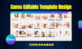 create editable canva graphic design for print and web media
