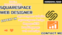 do squarespace website design, redesign, customization and development, fix bugs
