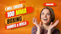 create 100 mma boxing shorts and reels