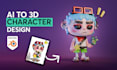 convert recreate ai image to 3d model character nft