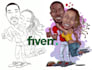 draw digital caricature portraits from photos