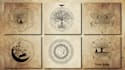 design the sacred geometry logo, spiritual