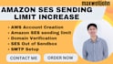 create complete amazon ses with 50k sending limit increase smtp setup