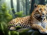 give you image of animals in environments using ai