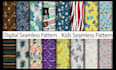 design stunning seamless surface pattern textile prints