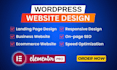 design responsive landing page or wordpress website with elementor pro