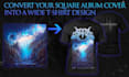 adapt your album cover to any merch print such as tshirts and more