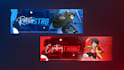design a youtube, twitch, kick, facebook, twitter banner