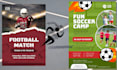 create sports flyer,soccer, baseball, football