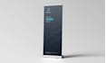 design professional roll up, x stand banner within 6 hours