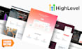 design your gohighlevel website, sales funnel and automation expert