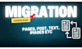 do transfer website and content website export