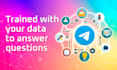 develop a gpt ai telegram chatbot trained with your data