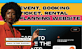 develop event, booking website, rental website, ticket event planning, website
