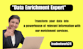 provide data enrichment,   appending data entry and targeted lead generation