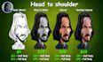 draw a realistic custom caricature from your photo
