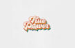 retro power logo design