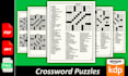 make custom crossword page puzzle cover design for adult KDP