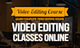 teach you video editing and video production course online