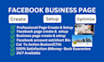 do facebook business page create, setup and optimize professionally