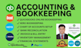 do monthly accounting and bookkeeping in quickbooks online with setup