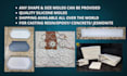 make silicone molds and ship them to you