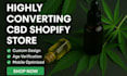 design profitable cbd store cannabis shopify store marijuana hemp vape website